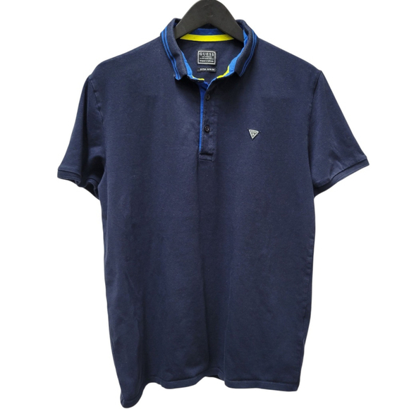 GUESS Men's Extra Slim Fit Polo Shirt Size Large Excellent Condition - Picture 1 of 7
